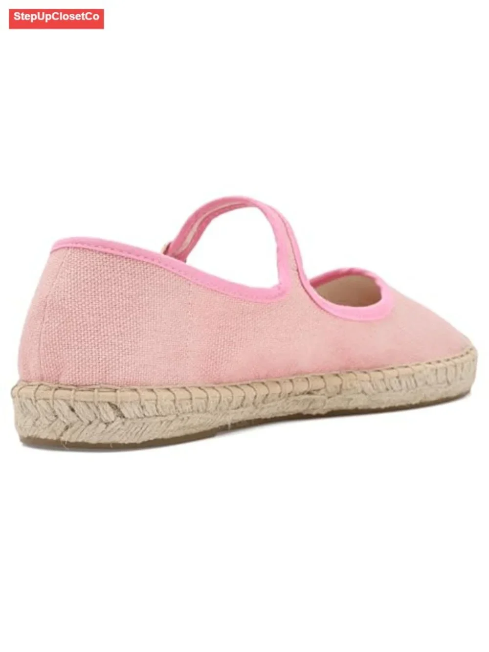 Soludos Mary Jane Espadrille Flat - Cotton Upper, Jute Sole - Women's Casual